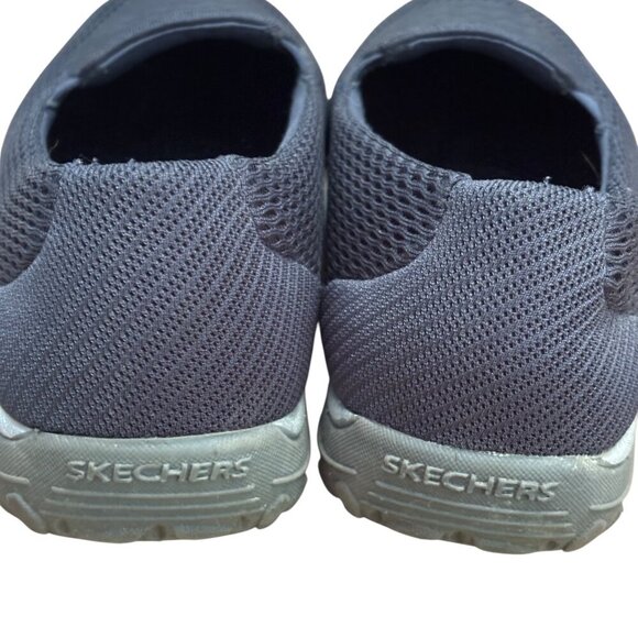 SKECHERS Memory Foam Slip On Navy Blue Relaxed Fit Size 9 Style 49244 EUC - Picture 6 of 10